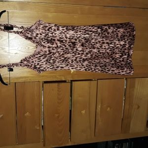 Blue Blush animal print dress